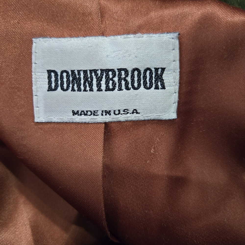 Donny Brook Luxurious Green Vintage Faux Fur Coat - Picture 4 of 5